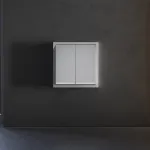 Клавиши для выключателя/переключателя двухклавишного с подсветкой S70 (серый) Voltum VLS000416 от ImperiumLoft