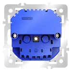 Механизм розетки с заземлением и защитными шторками 16А с USB A+A S70 Voltum VLS0404M от ImperiumLoft