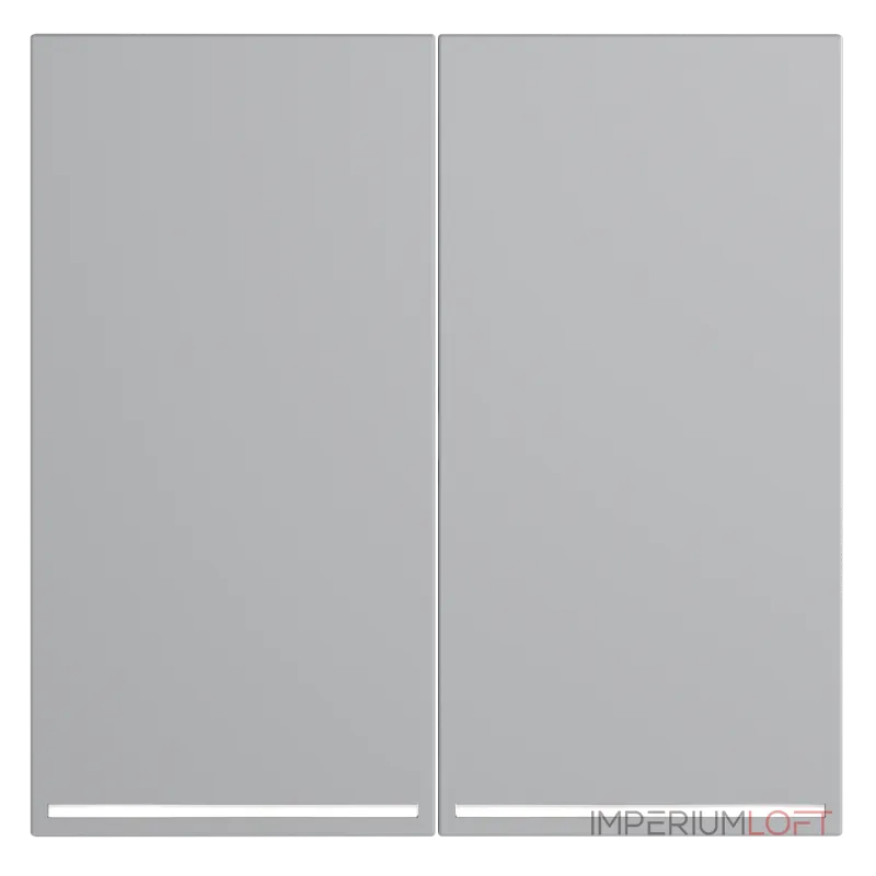 Клавиши для выключателя/переключателя двухклавишного с подсветкой S70 (серый) Voltum VLS000416 от ImperiumLoft