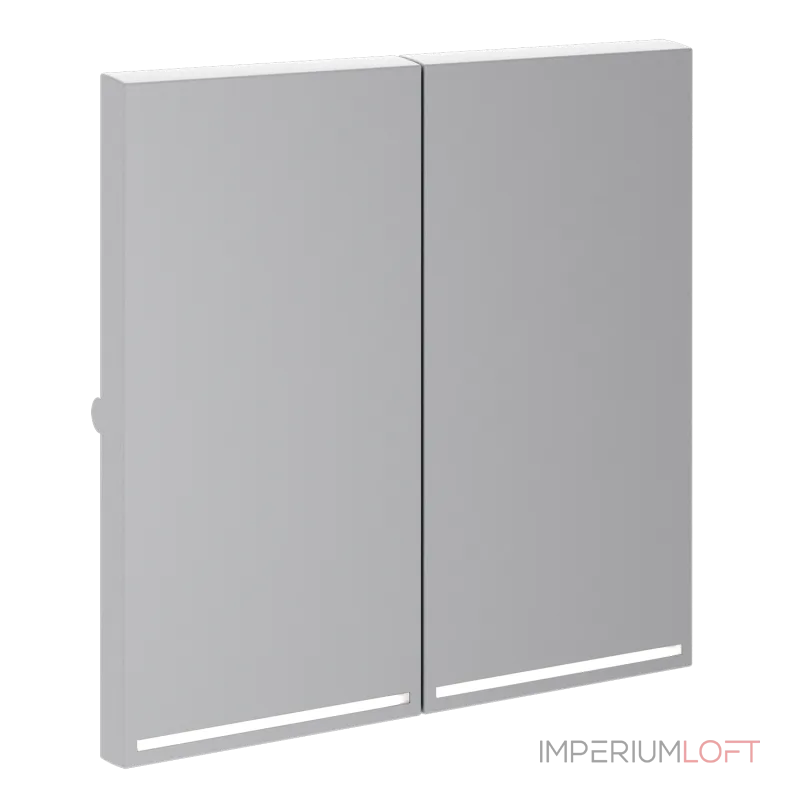 Клавиши для выключателя/переключателя двухклавишного с подсветкой S70 (серый) Voltum VLS000416 от ImperiumLoft