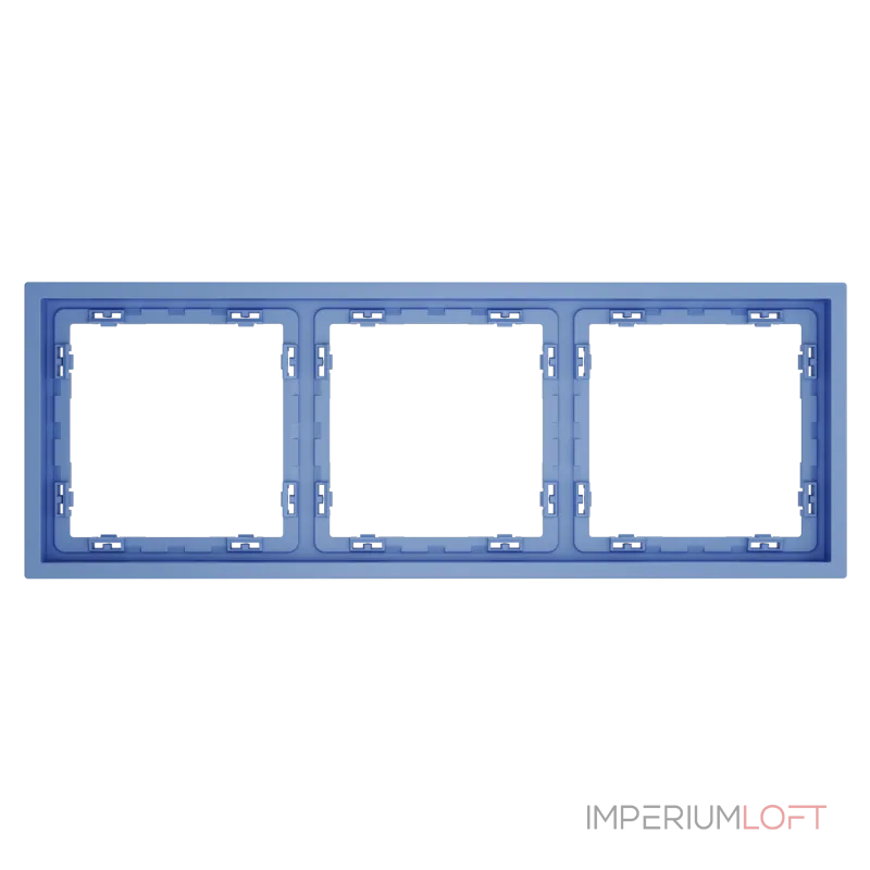 Рамка пластиковая S70 на 3 поста (деним) Voltum VLS100315 от ImperiumLoft