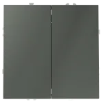 Перекрестный переключатель встраиваемый S70 двухклавишный 10А (титан) Voltum VLS020506 от ImperiumLoft