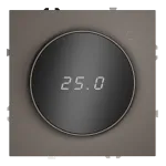 Терморегулятор электронный S70 с индикацией и датчиком для теплого пола (капучино) Voltum VLS070114 от ImperiumLoft