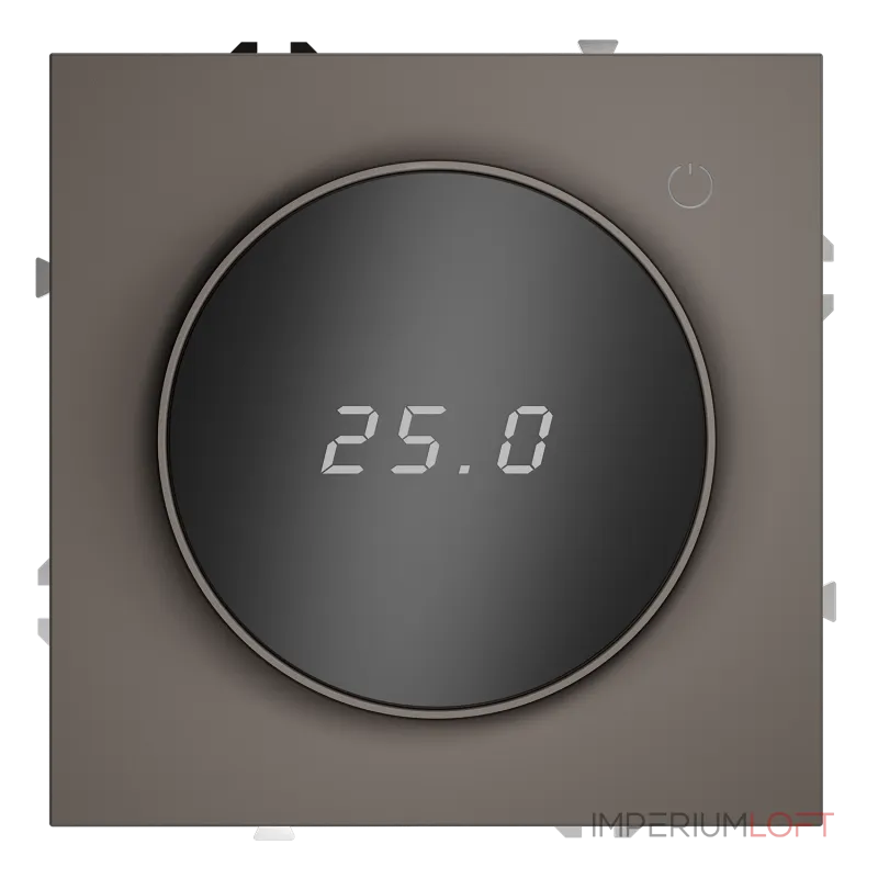 Терморегулятор электронный S70 с индикацией и датчиком для теплого пола (капучино) Voltum VLS070114 от ImperiumLoft