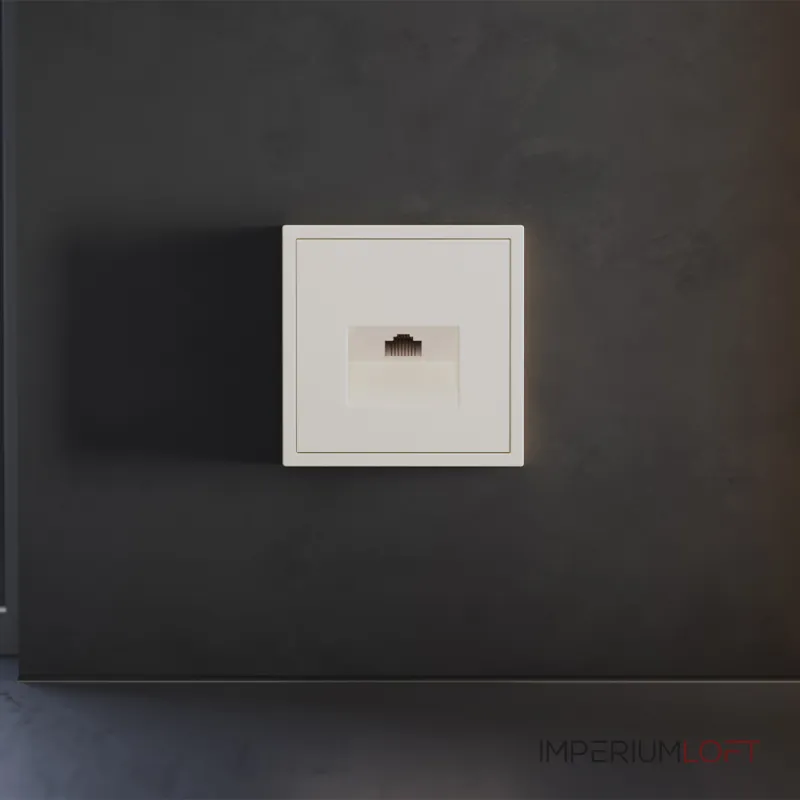 Накладка для розетки компьютерной RJ45 кат.6 S70 (хлопок) Voltum VLS001313 от ImperiumLoft