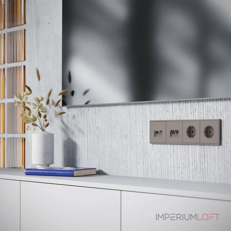 Накладка для розетки акустической 4-местной S70 (капучино) Voltum VLS001514 от ImperiumLoft Накладка для розетки акустической 4-местной S70 (капучино) Voltum VLS001514 от ImperiumLoft