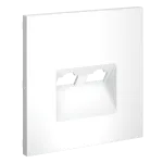 Накладка для розетки компьютерной двойной RJ45+RJ45 кат.6 S70 (белый матовый) Voltum VLS001402 от ImperiumLoft