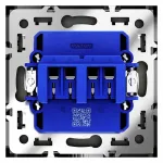 Розетка акустическая встраиваемая Voltum S70 4-местная VLS060306 от ImperiumLoft