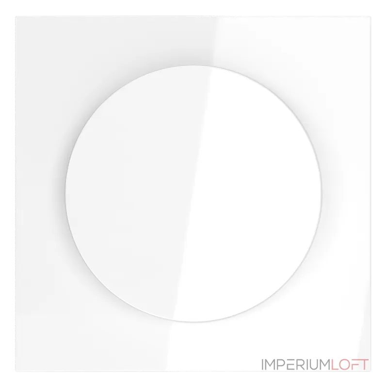 Накладка для светорегулятора поворотно-нажимного S70 (белый глянцевый) Voltum VLS002001 от ImperiumLoft