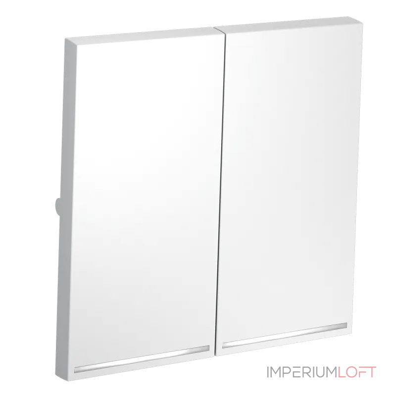 Клавиши для выключателя/переключателя двухклавишного с подсветкой S70 (белый матовый) Voltum VLS000402 от ImperiumLoft