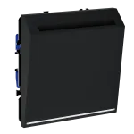 Выключатель встраиваемый S70 карточный 16А (черный матовый) Voltum VLS010708 от ImperiumLoft