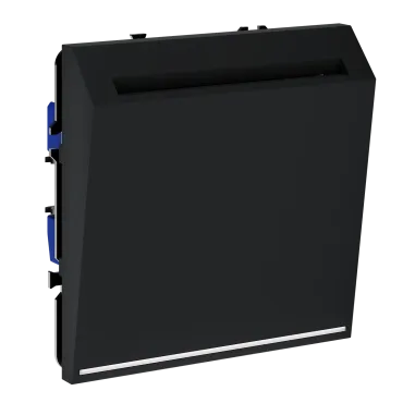 Выключатель встраиваемый S70 карточный 16А (черный матовый) Voltum VLS010708