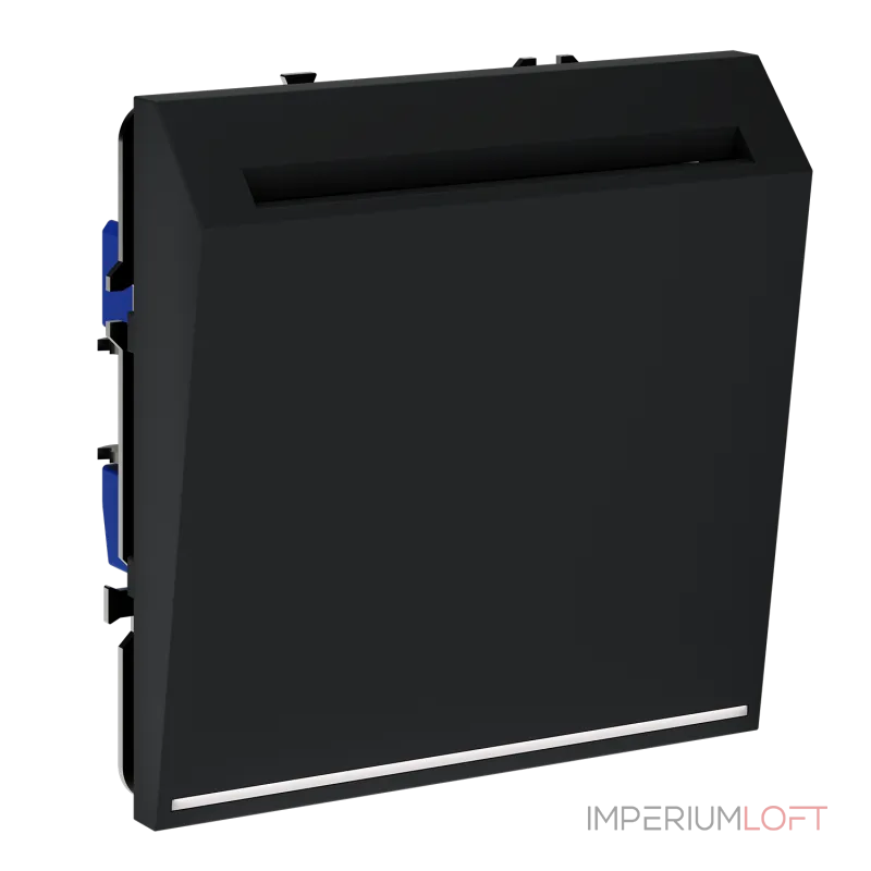 Выключатель встраиваемый S70 карточный 16А (черный матовый) Voltum VLS010708 от ImperiumLoft