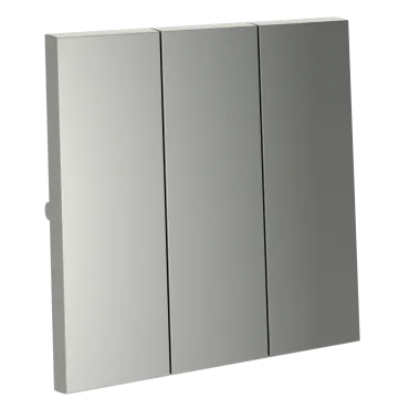 Клавиши для выключателя/переключателя трехклавишного S70 (сталь) Voltum VLS000505 Клавиши для выключателя/переключателя трехклавишного S70 (сталь) Voltum VLS000505