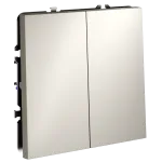 Перекрестный переключатель встраиваемый S70 двухклавишный 10А (кашемир) Voltum VLS020503 от ImperiumLoft