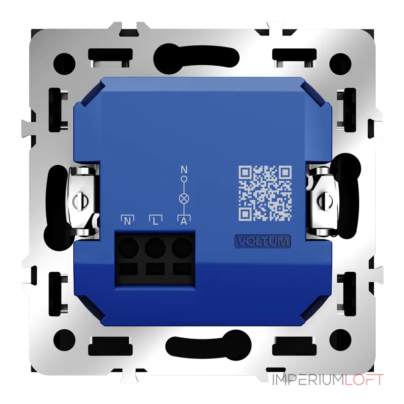 Выключатель встраиваемый S70 карточный 16А (черный матовый) Voltum VLS010708 от ImperiumLoft
