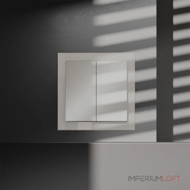 Перекрестный переключатель встраиваемый S70 двухклавишный 10А (кашемир) Voltum VLS020503 от ImperiumLoft