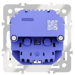 Механизм розетки с заземлением и защитными шторками 16А с USB A+C S70 Voltum VLS0405M от ImperiumLoft
