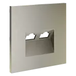 Накладка для розетки компьютерной двойной RJ45+RJ45 кат.6 S70 (шелк) Voltum VLS001404 от ImperiumLoft