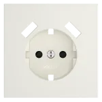 Накладка для розетки с заземлением и защитными шторками с USB A+A S70 (хлопок) Voltum VLS000913 от ImperiumLoft