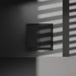 Выключатель встраиваемый S70 для жалюзи 10А (черный матовый) Voltum VLS020708 от ImperiumLoft