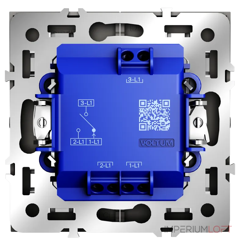 Выключатель встраиваемый S70 для жалюзи 10А (кашемир) Voltum VLS020703 от ImperiumLoft