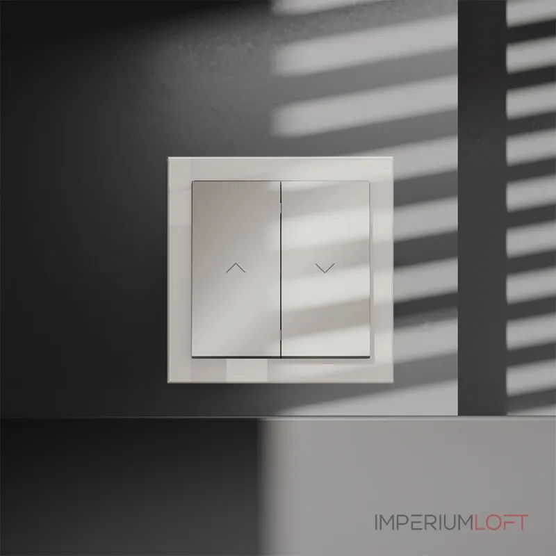 Выключатель встраиваемый S70 для жалюзи 10А (кашемир) Voltum VLS020703 от ImperiumLoft