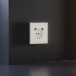 Накладка для розетки с заземлением и защитными шторками с USB A+A S70 (хлопок) Voltum VLS000913 от ImperiumLoft