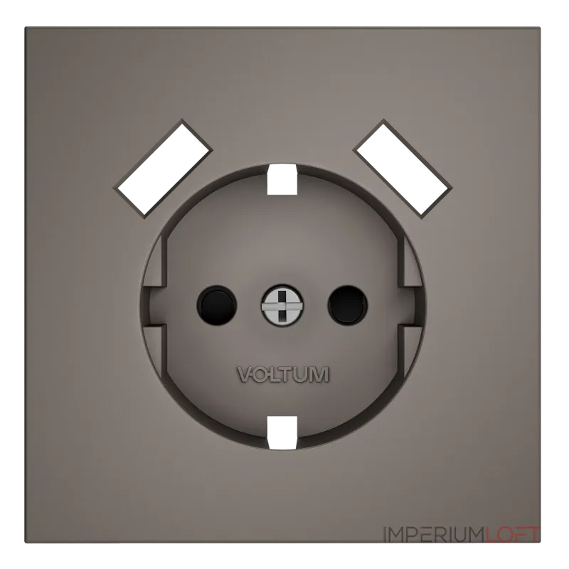 Накладка для розетки с заземлением и защитными шторками с USB A+A S70 (капучино) Voltum VLS000914 от ImperiumLoft