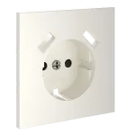 Накладка для розетки с заземлением и защитными шторками с USB A+A S70 (хлопок) Voltum VLS000913 от ImperiumLoft