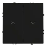 Выключатель встраиваемый S70 для жалюзи 10А (черный матовый) Voltum VLS020708 от ImperiumLoft