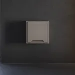 Накладка для розетки с заземлением защитными шторками и крышкой S70 (капучино) Voltum VLS000814 от ImperiumLoft