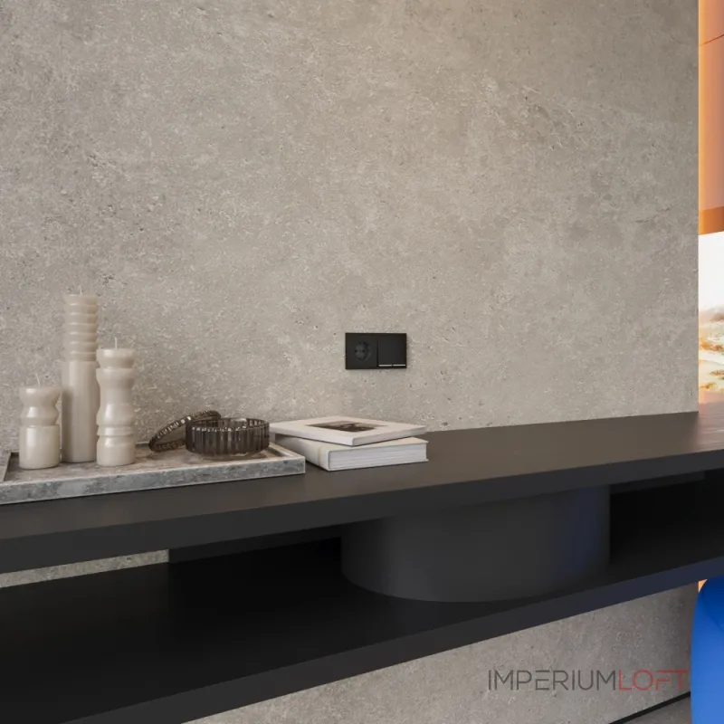 Накладка для розетки с заземлением S70 (антрацит) Voltum VLSM000612 от ImperiumLoft Накладка для розетки с заземлением S70 (антрацит) Voltum VLSM000612 от ImperiumLoft