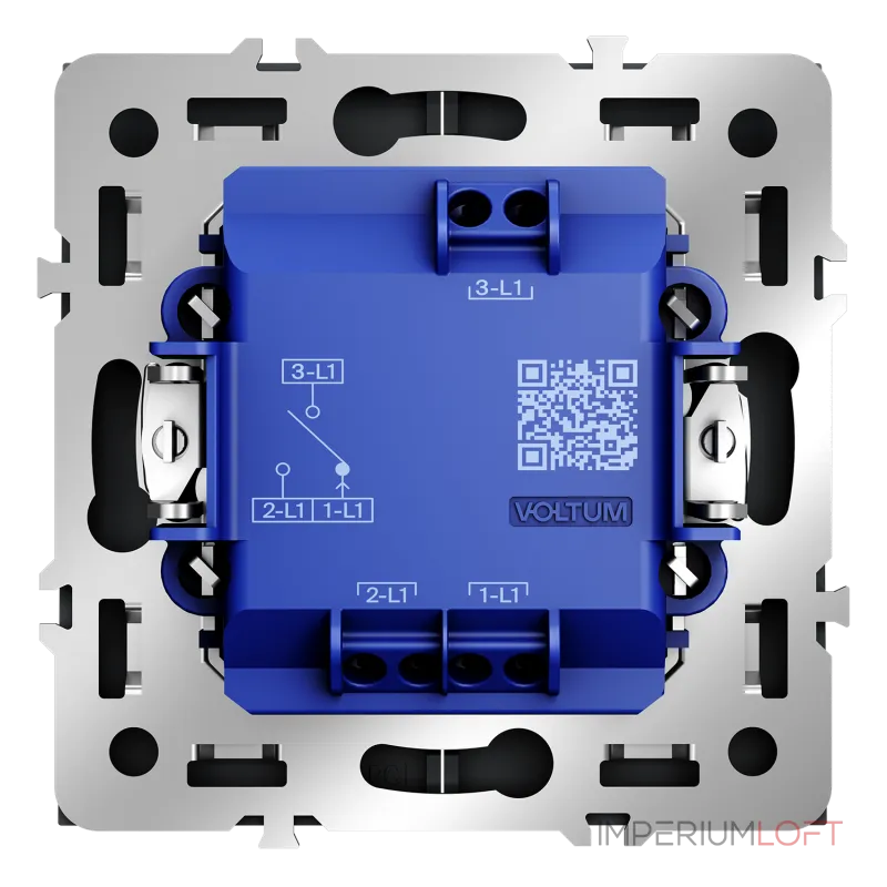 Выключатель встраиваемый S70 для жалюзи 10А (графит) Voltum VLS020707 от ImperiumLoft