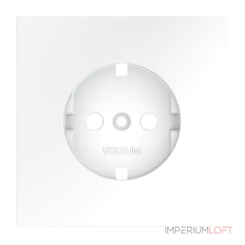 Накладка для розетки с заземлением S70 (белый матовый) Voltum VLS000602 от ImperiumLoft