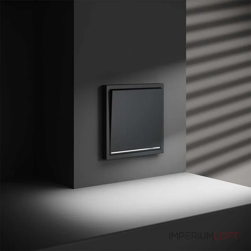 Проходной переключатель встраиваемый Voltum S70 одноклавишный с подсветкой 10А VLS010407 от ImperiumLoft