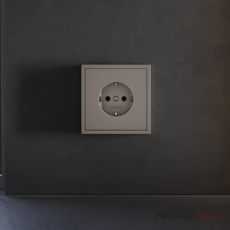 Накладка для розетки с заземлением S70 (капучино) Voltum VLS000614 от ImperiumLoft Накладка для розетки с заземлением S70 (капучино) Voltum VLS000614 от ImperiumLoft