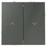 Выключатель встраиваемый S70 для жалюзи 10А (титан) Voltum VLS020706 от ImperiumLoft