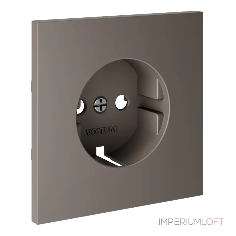 Накладка для розетки с заземлением S70 (капучино) Voltum VLS000614 от ImperiumLoft Накладка для розетки с заземлением S70 (капучино) Voltum VLS000614 от ImperiumLoft