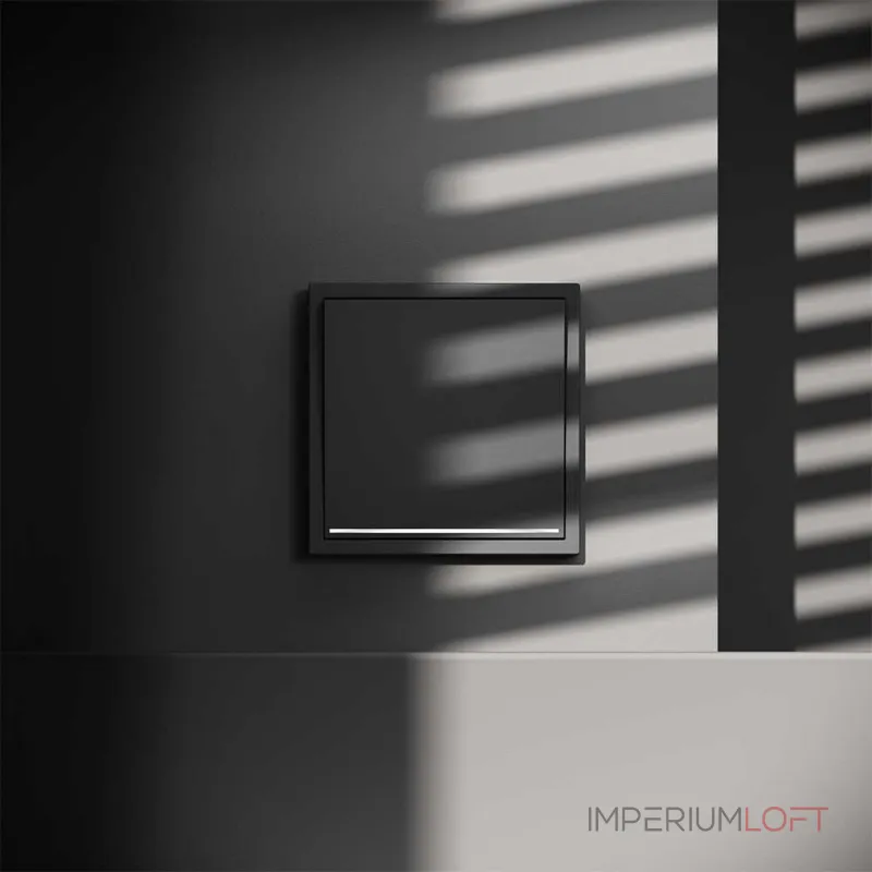 Проходной переключатель встраиваемый Voltum S70 одноклавишный с подсветкой 10А VLS010407 от ImperiumLoft