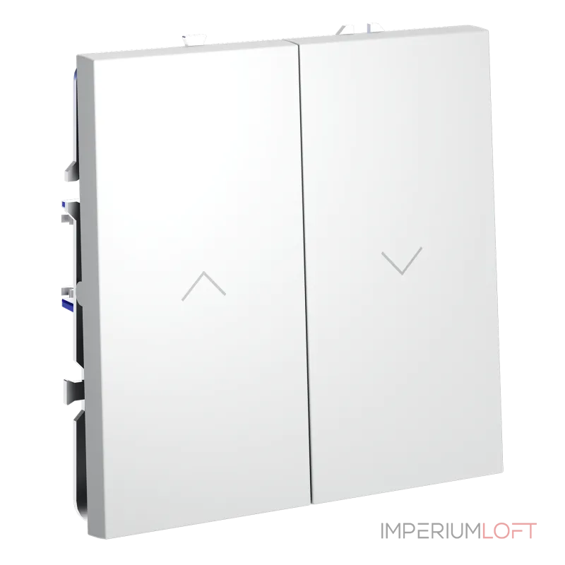 Выключатель встраиваемый S70 для жалюзи 10А (белый матовый) Voltum VLS020702 от ImperiumLoft