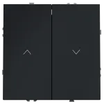 Выключатель встраиваемый S70 для жалюзи 10А (графит) Voltum VLS020707 от ImperiumLoft