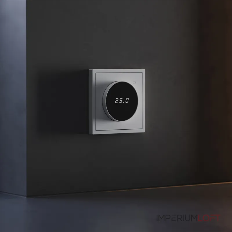 Терморегулятор электронный S70 с индикацией и датчиком для теплого пола (серый) Voltum VLS070116 от ImperiumLoft