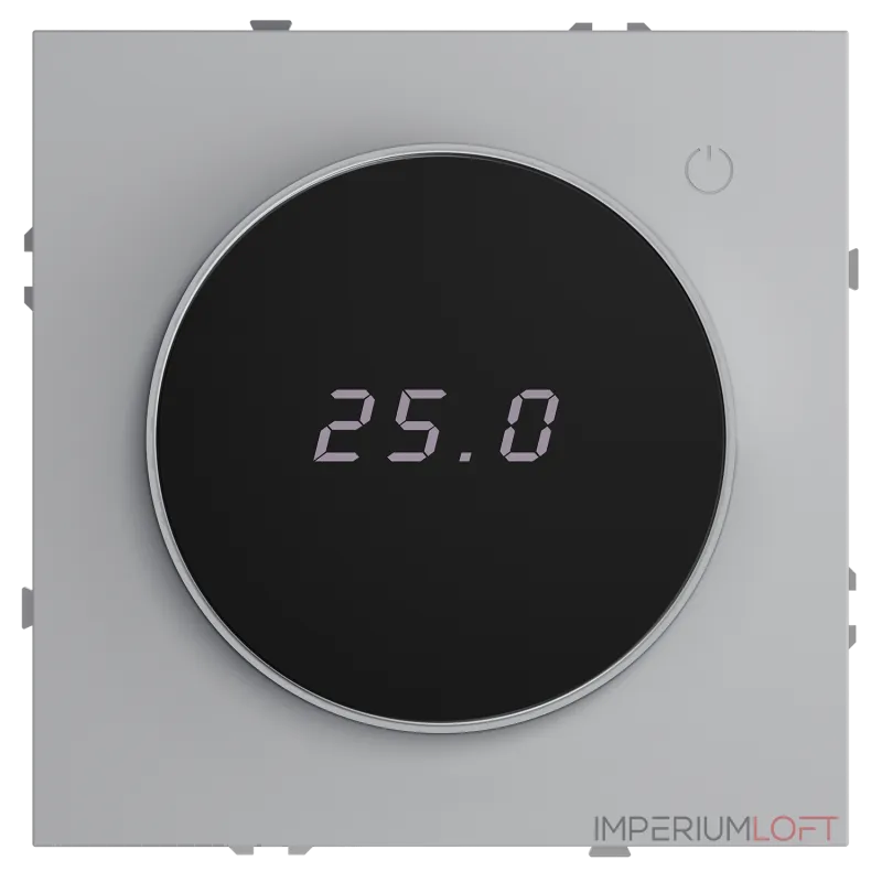 Терморегулятор электронный S70 с индикацией и датчиком для теплого пола (серый) Voltum VLS070116 от ImperiumLoft