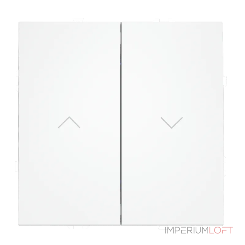 Выключатель встраиваемый S70 для жалюзи 10А (белый матовый) Voltum VLS020702 от ImperiumLoft