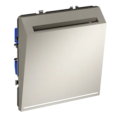 Выключатель встраиваемый S70 карточный 16А (кашемир) Voltum VLS010703