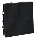 Выключатель встраиваемый S70 для жалюзи 10А (графит) Voltum VLS020707 от ImperiumLoft