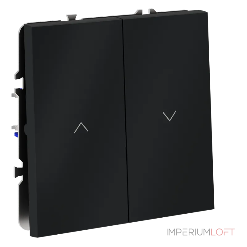 Выключатель встраиваемый S70 для жалюзи 10А (графит) Voltum VLS020707 от ImperiumLoft