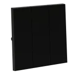 Клавиши для выключателя/переключателя трехклавишного S70 (черный матовый) Voltum VLS000508 от ImperiumLoft