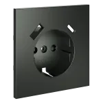 Накладка для розетки с заземлением и защитными шторками с USB A+C S70 (титан) Voltum VLS001006 от ImperiumLoft